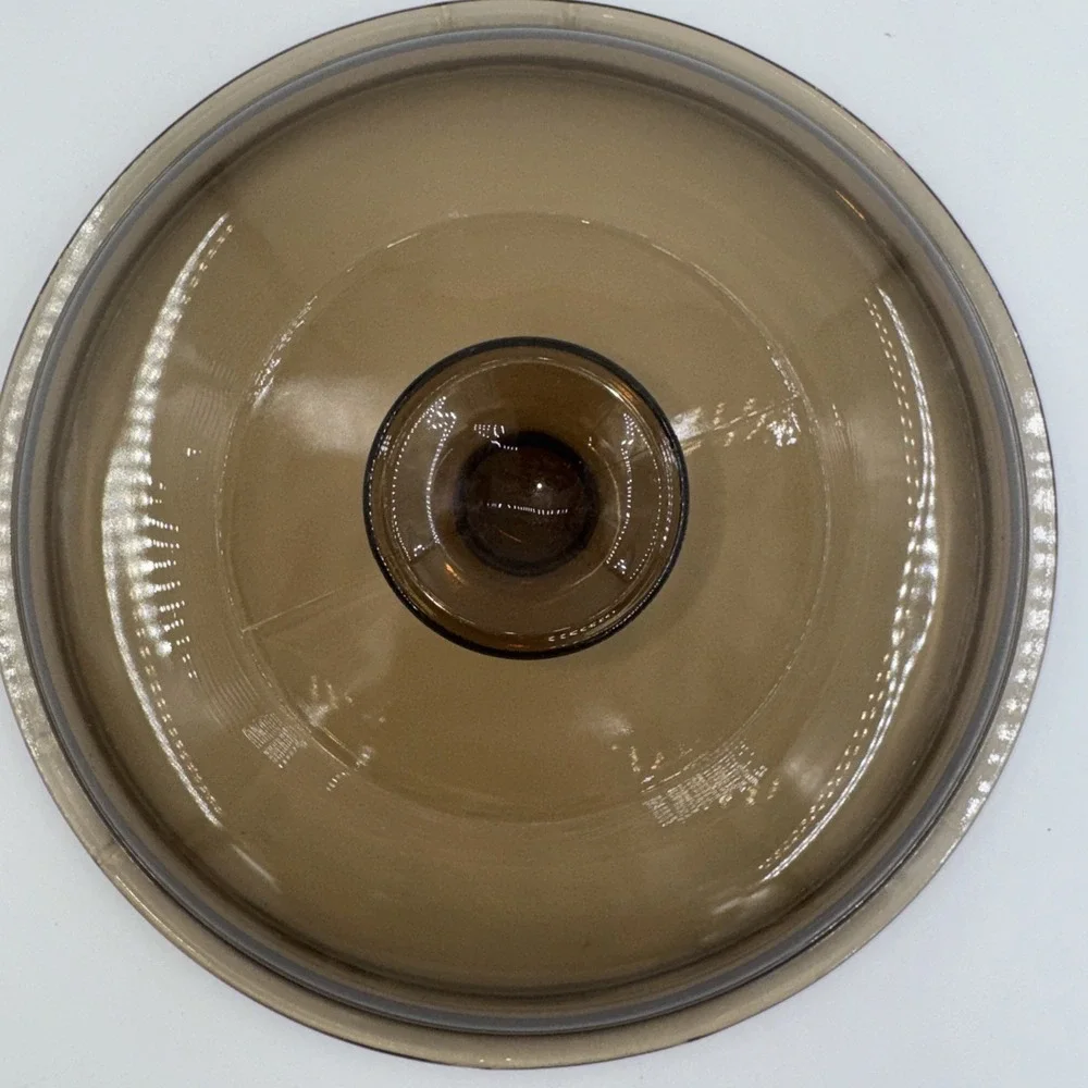 Pyrex‎ Corning Visions Glass Lid Brown Replacement V-2 5-C 7.5